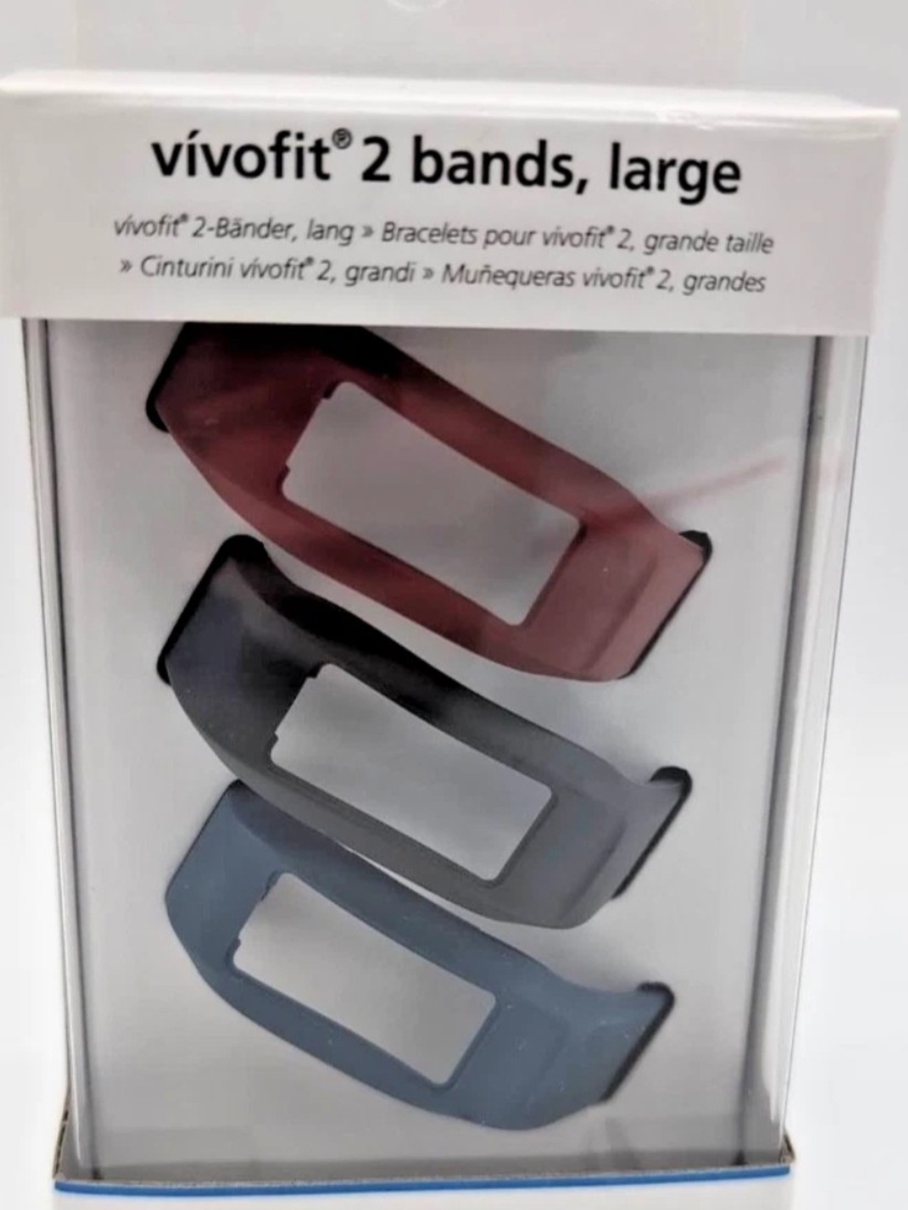 garmin vívofit 2 Replacement Bands - Red, Black, Blue $15 NIB